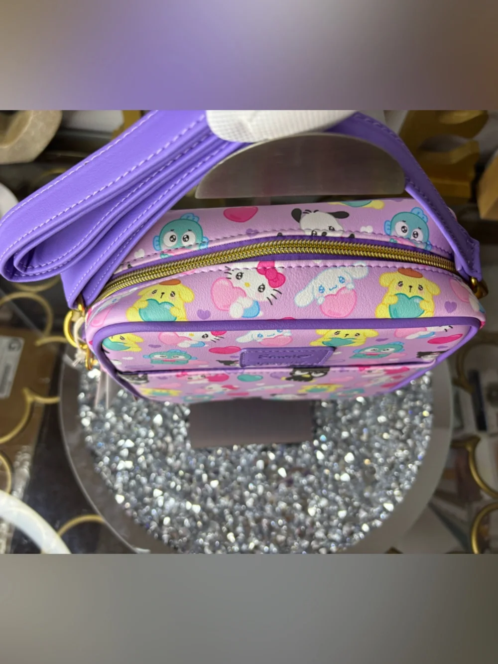 Loungefly Sanrio Hello Kitty and Friends Hearts Crossbody Bag NWT - Picture 5 of 12